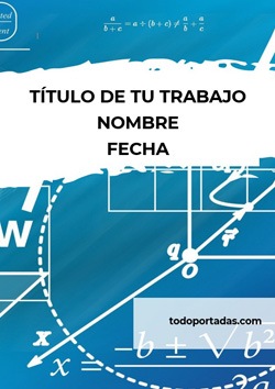 Portada para Word de Matemáticas 4